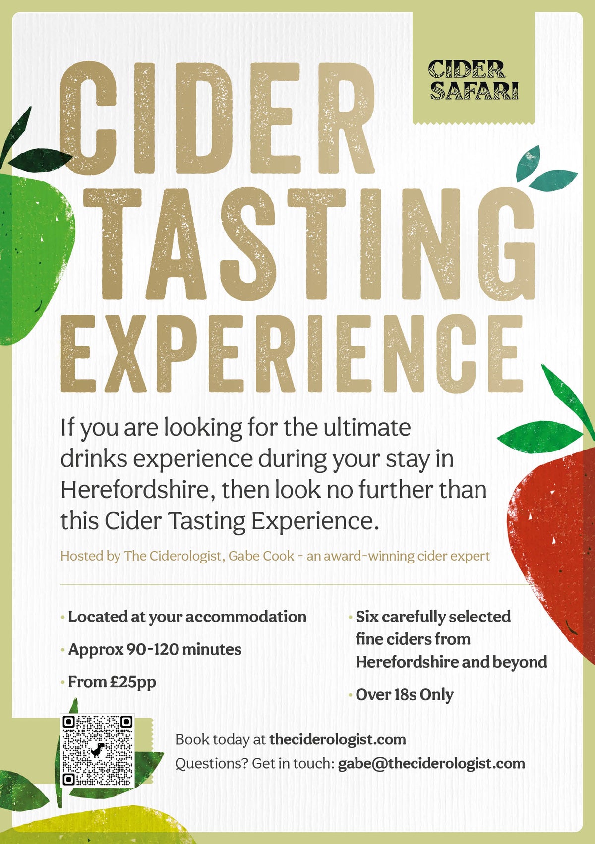 Cider Tasting Experience